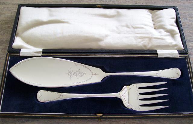 George Cutts Silverplate Patterns - FISH SERVERS - Various Makers - GEORGE CUTTS ...