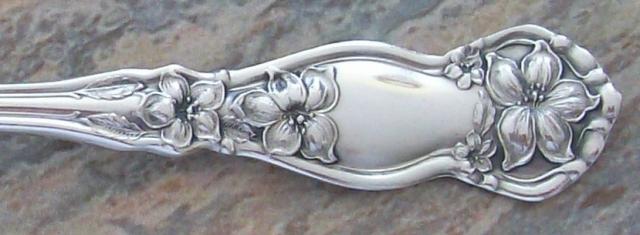 Details about   1910 WM ROGERS & SON ORANGE BLOSSOM SALAD FORK  Silverplate 6 1/8" no mono 